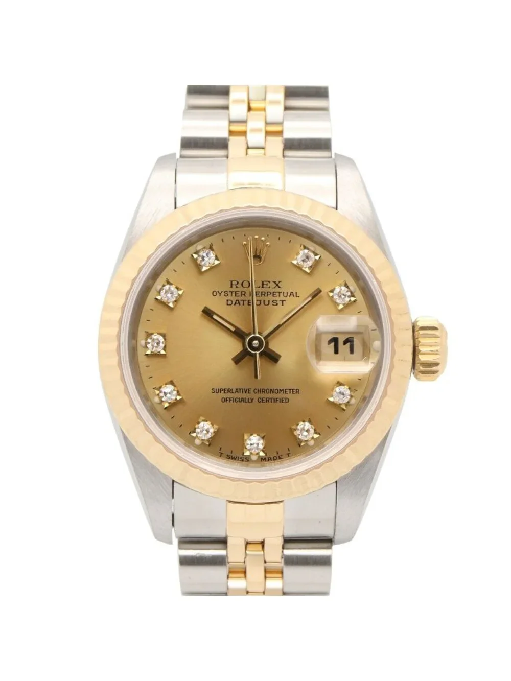 Rolex Watch Datejust Diamond S Number CH QP 18k Stainless Steel